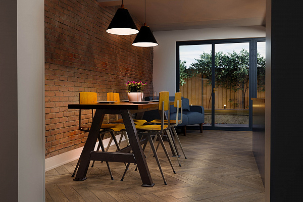 SPC ламинат Damy Floor London Английская елка Ноттингем
