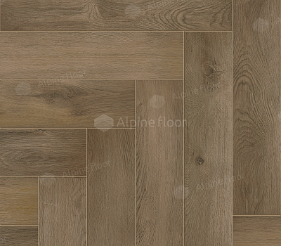 Каменный SPC ламинат Alpine Floor Parquet Premium  Дуб Насыщенный
