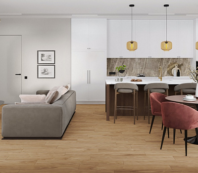 SPC ламинат Damy Floor Family Орех Европейский