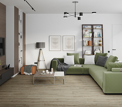 SPC ламинат Damy Floor Family Дуб Имбирный