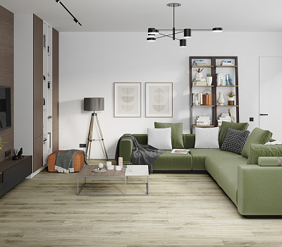 SPC ламинат Damy Floor Family Дуб Белый