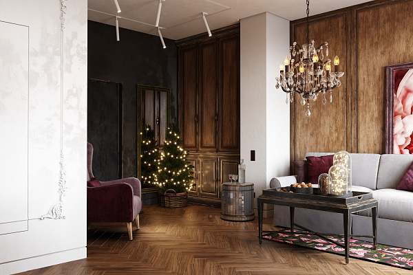 SPC ламинат Damy Floor London Английская елка Дерби