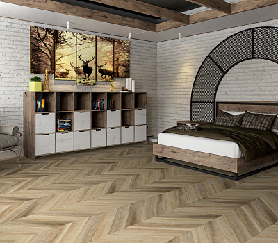 SPC ламинат Damy Floor Chevron LVT Французкая елка Амбуаз