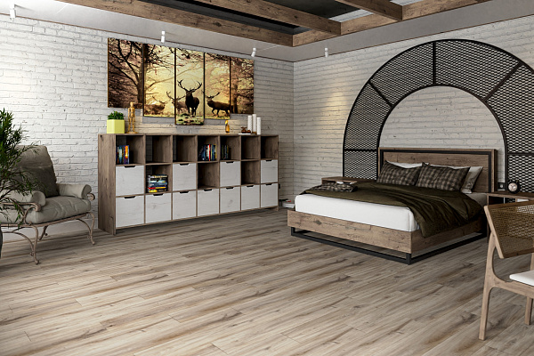SPC ламинат Damy Floor Family Дуб Натуральный