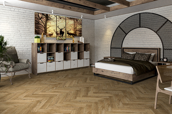 SPC ламинат Damy Floor London Английская елка Кембридж