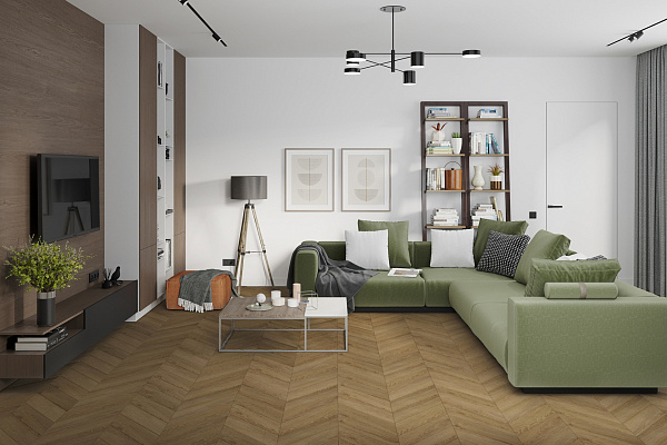SPC ламинат Damy Floor Chevron Французкая елка Лувр
