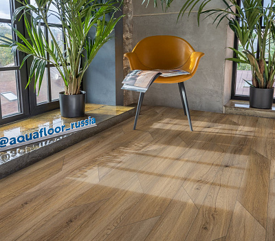 LVT ламинат AquaFloor Parquet Glue Chevron AF2556PGCh