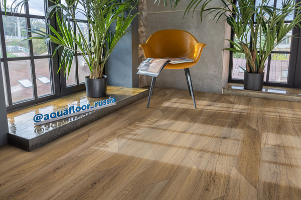 LVT ламинат AquaFloor Parquet Glue Chevron AF2556PGCh
