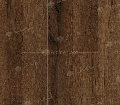 Каменный SPC ламинат Alpine Floor Premium XL Дуб Шоколадный