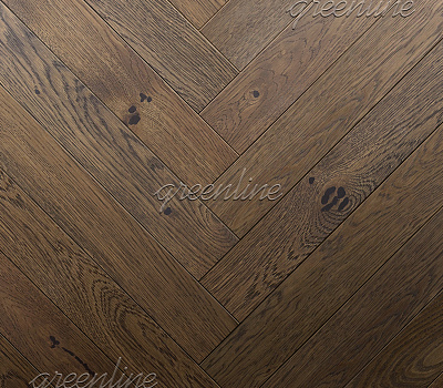 Инженерная доска Greenline Английская ёлка Matte 411 Дуб Мичиган 520/125мм