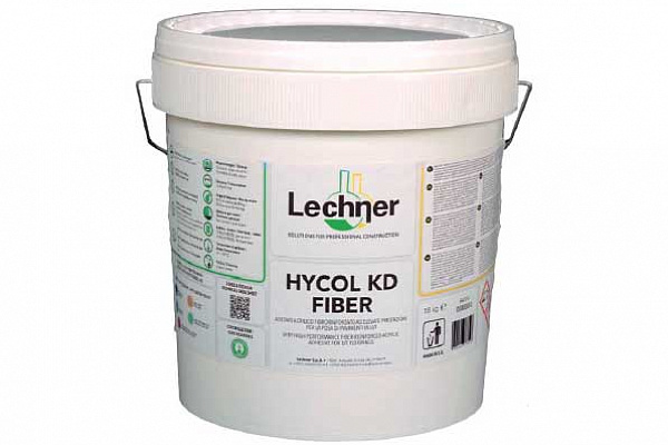 Акриловый клей с фибро-волокном Lechner HYCOL KD FIBER 18кг