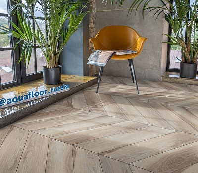 LVT ламинат AquaFloor Parquet Glue Chevron AF2551PGCh