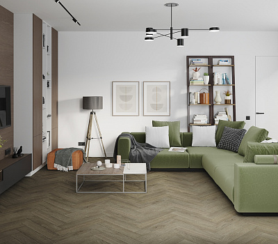 SPC ламинат Damy Floor London Английская елка Оксфорд