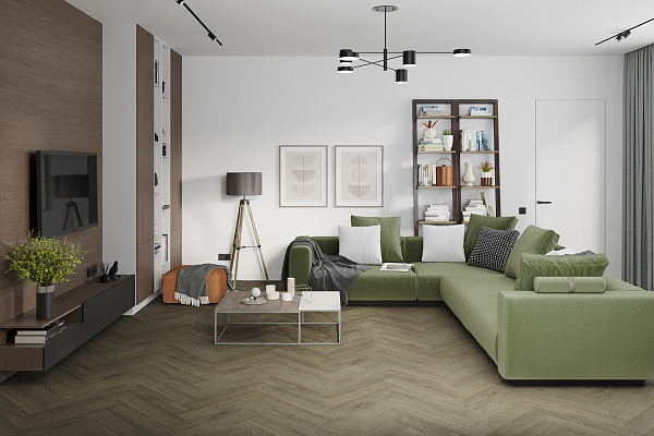 SPC ламинат Damy Floor London Английская елка Оксфорд