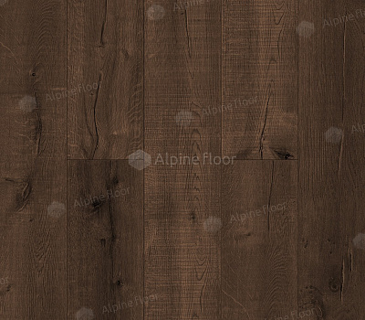 Каменный SPC ламинат Alpine Floor Real Wood Дуб Мокка