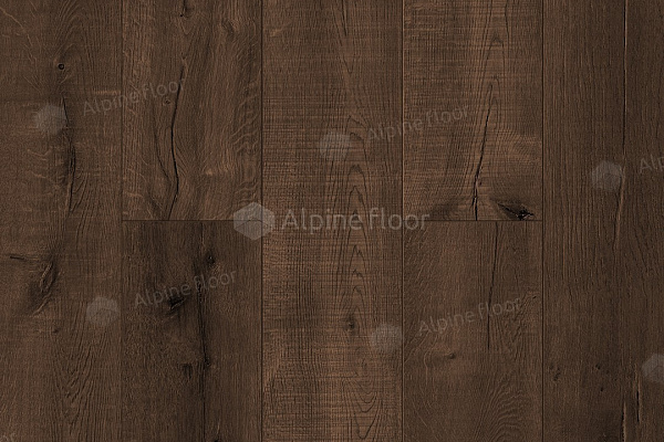 Каменный SPC ламинат Alpine Floor Real Wood Дуб Мокка
