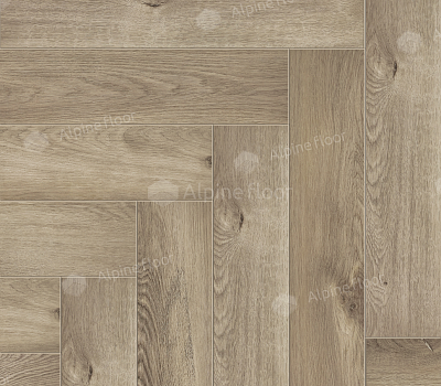 Каменный SPC ламинат Alpine Floor Parquet Premium  Дуб Натуральный Отбеленный