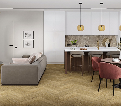 LVT ламинат Damy Floor London LVT Английская елка Эдинбург