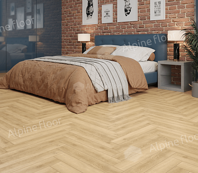Ламинат Alpine Floor Herringbone LF102-5 Дуб Шампань