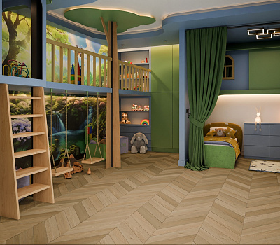 SPC ламинат Damy Floor Chevron Французкая елка Тюильри