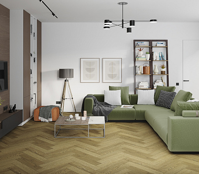 SPC ламинат Damy Floor London Английская елка Шеффилд
