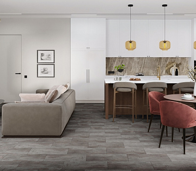 SPC ламинат Damy Floor Ascent LVT Вайсхорн