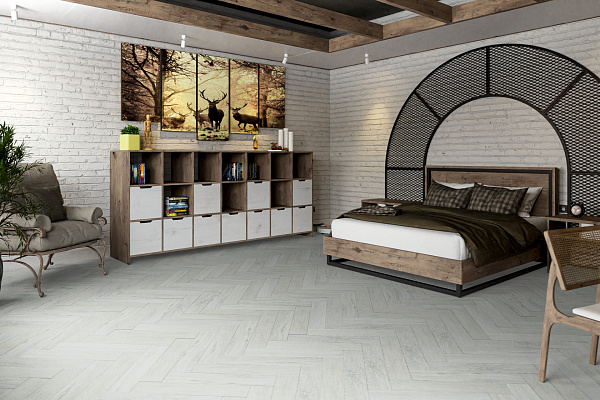 SPC ламинат Damy Floor London Английская елка Кардифф