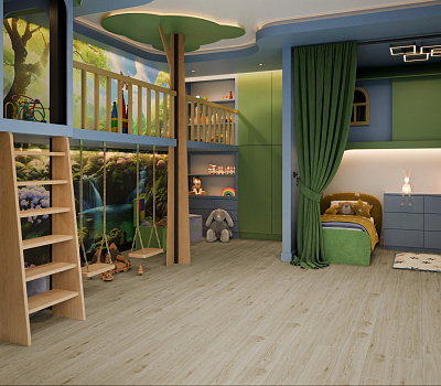 SPC ламинат Damy Floor Family Дуб Светлый