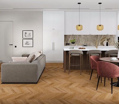 SPC ламинат Damy Floor Chevron LVT Французкая елка Монсоро