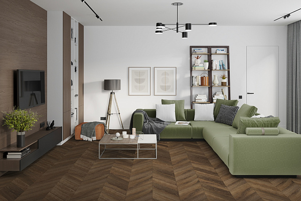 SPC ламинат Damy Floor Chevron Французкая елка Шайо