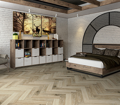 SPC ламинат Damy Floor London Английская елка Честер