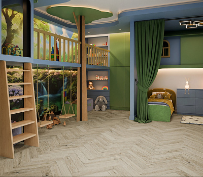 SPC ламинат Damy Floor London Английская елка Бристоль