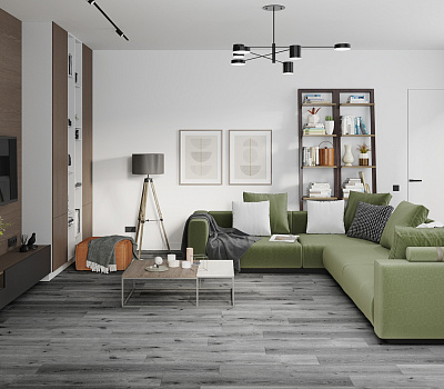 SPC ламинат Damy Floor Family Дуб Сильвер