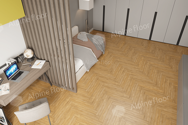 Ламинат Alpine Floor Herringbone LF102-4 Дуб Тулуза