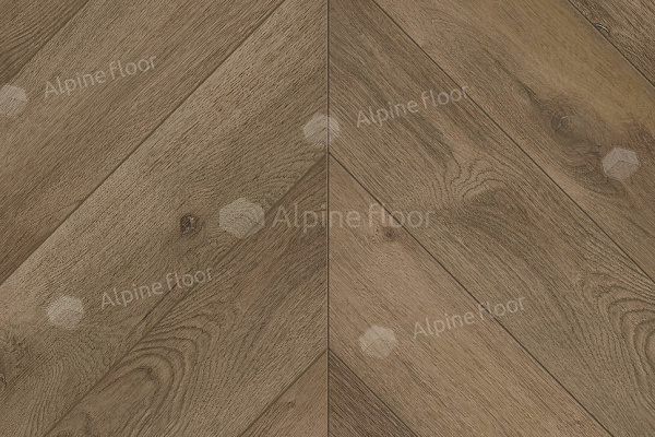 Каменный SPC ламинат Alpine Floor Chevron Alpine Дуб Ваниль Селект