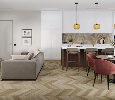 SPC ламинат Damy Floor Chevron LVT Французкая елка Сен-Жермен