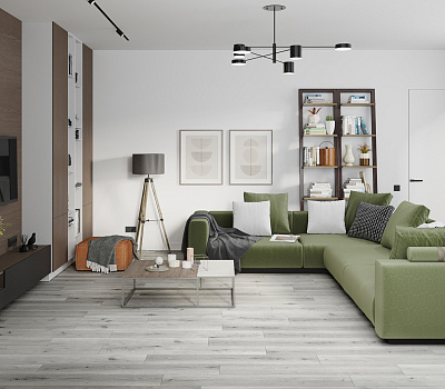 SPC ламинат Damy Floor Family Дуб Классический Серый