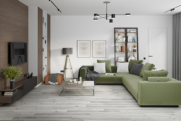 SPC ламинат Damy Floor Family Дуб Классический Серый
