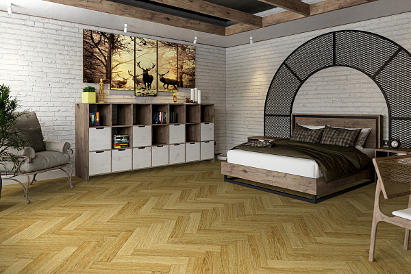 SPC ламинат Damy Floor London Английская елка Манчестер