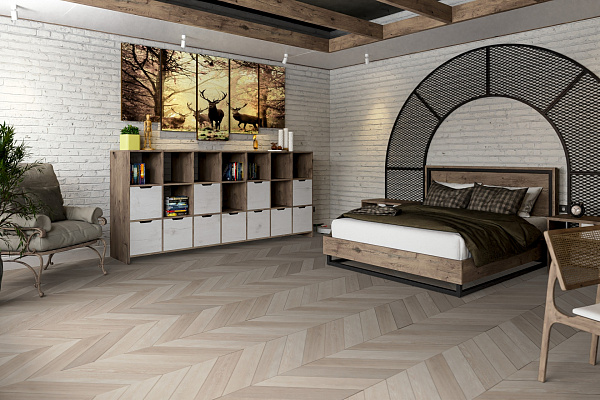 SPC ламинат Damy Floor Chevron Французкая елка Пале-Рояль