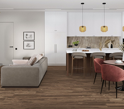 LVT ламинат Damy Floor Family LVT Орех Американский